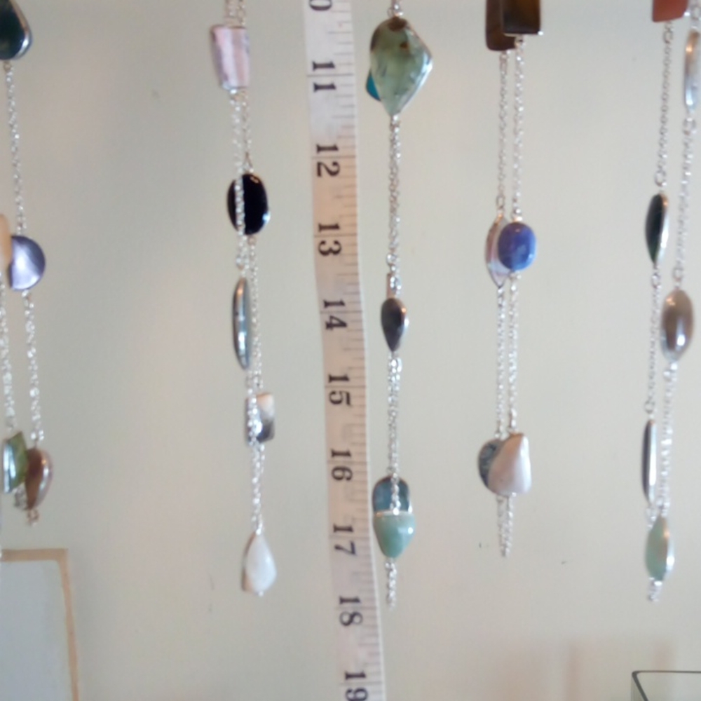 36" multi real stone necklace - Picture 10 of 16